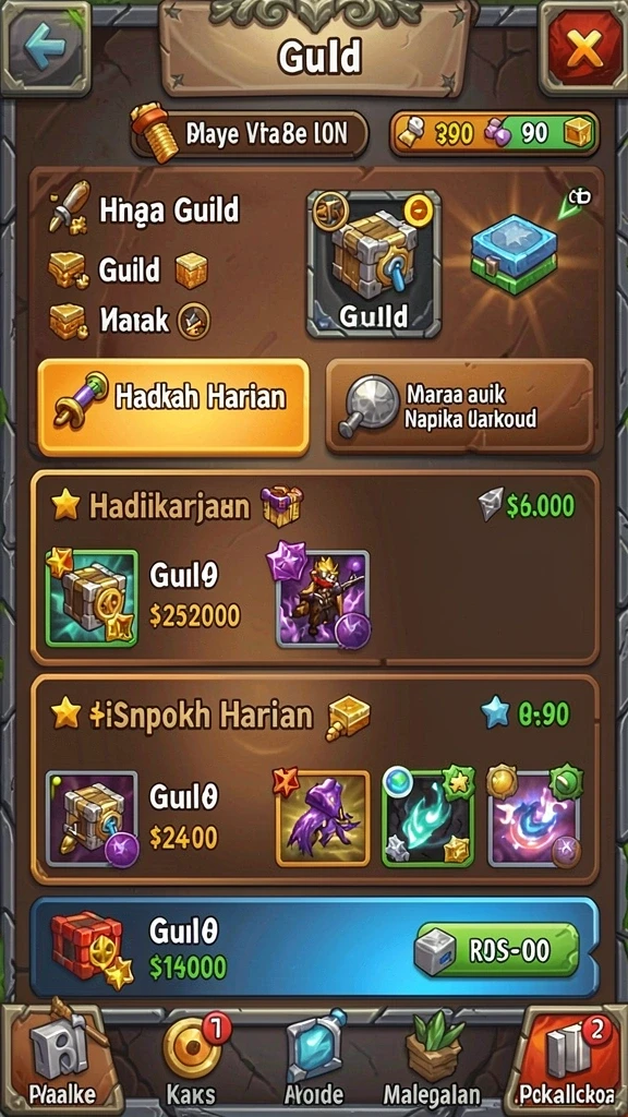 Cuplikan dari mode multiplayer yang penuh kompetisi.
