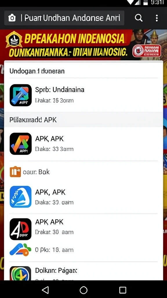 Tampilan karakter yang penuh warna dan menarik.