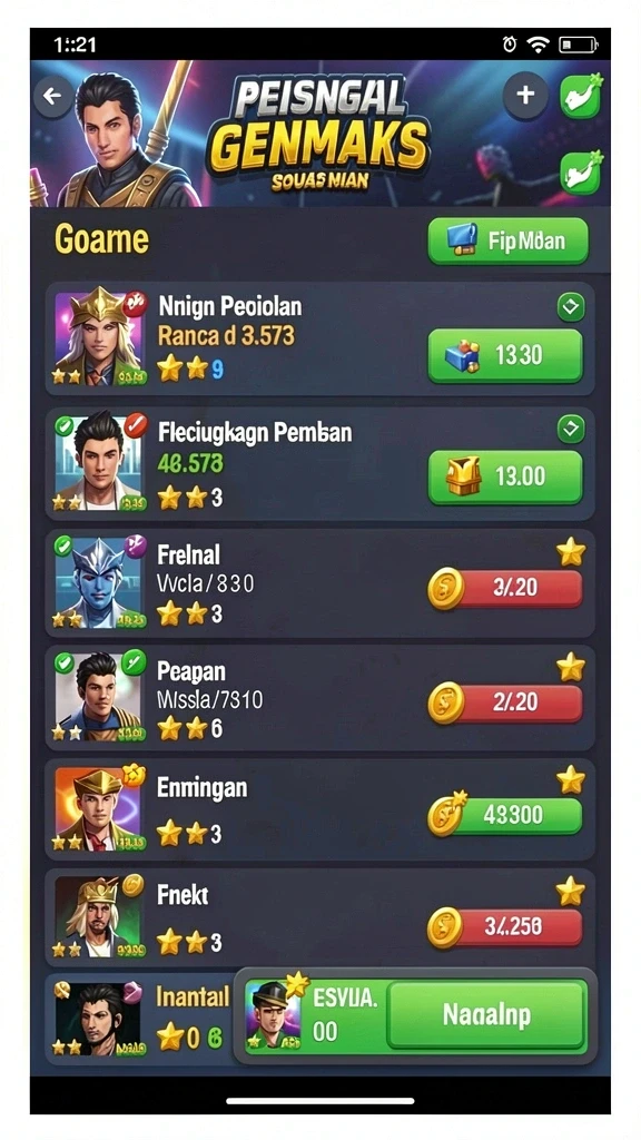 Menampilkan karakter utama ASG55 di tengah petualangan.