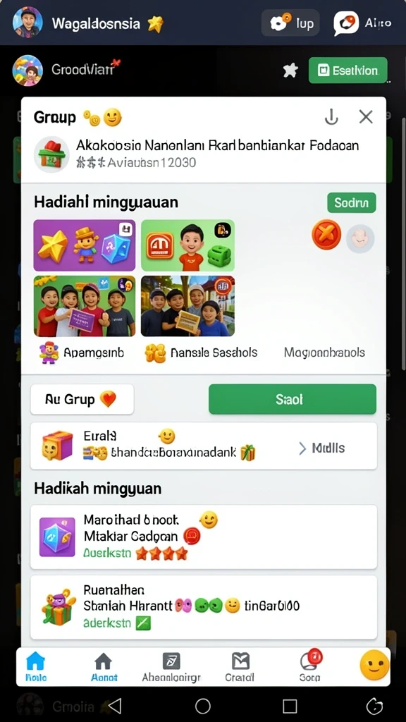 Tampilan antarmuka yang menarik dan user-friendly.
