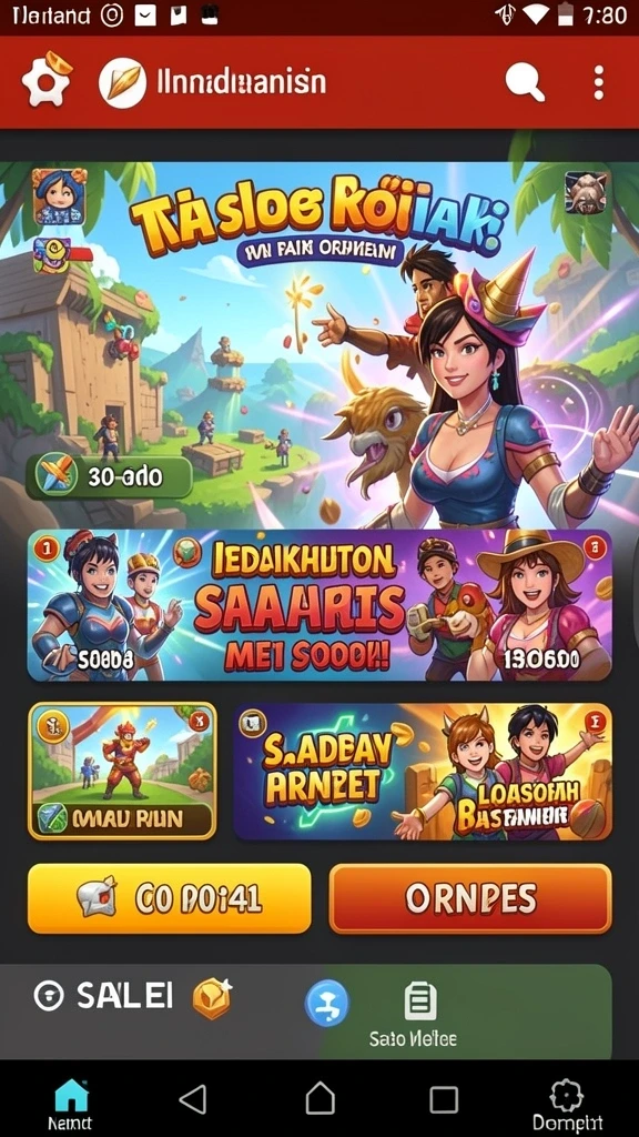 Tampilan awal game yang menarik.