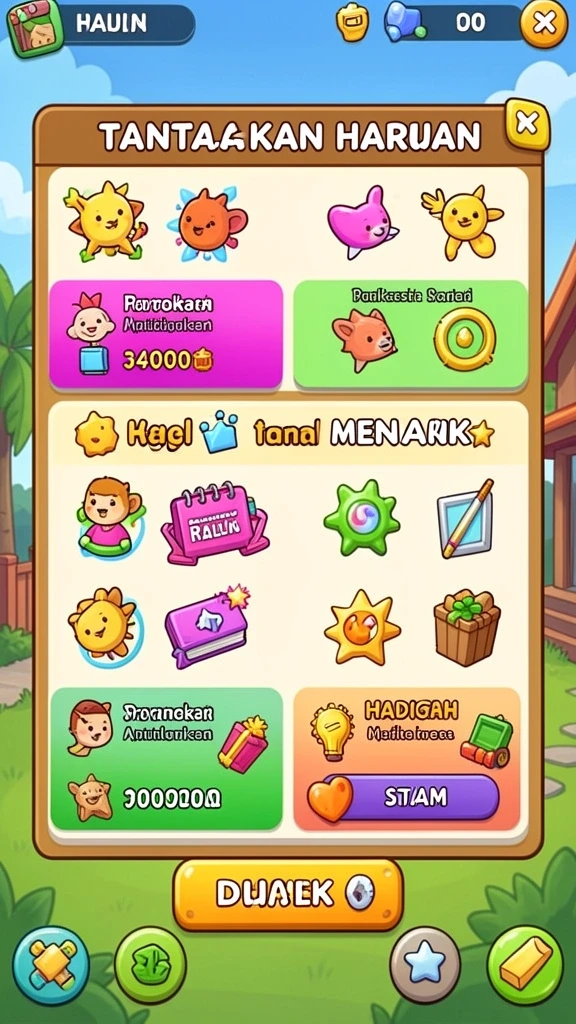 Screenshot aplikasi DEWA777 menampilkan antarmuka pengguna yang menarik.