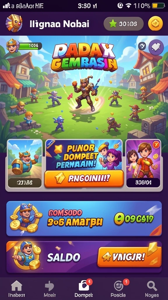 Adegan pertarungan epik antara pemain yang menegangkan.