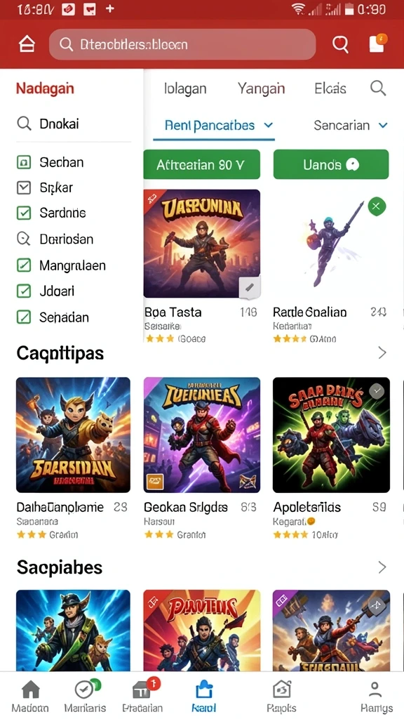 Tantangan level yang beragam dan menghibur.