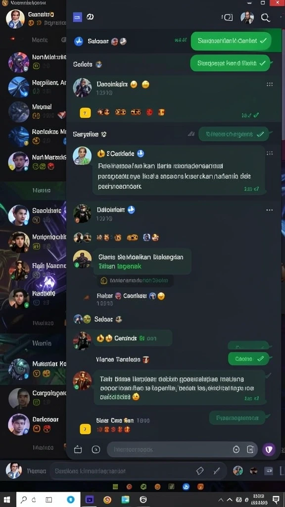 Lihat interaksi seru antara pemain dalam permainan.