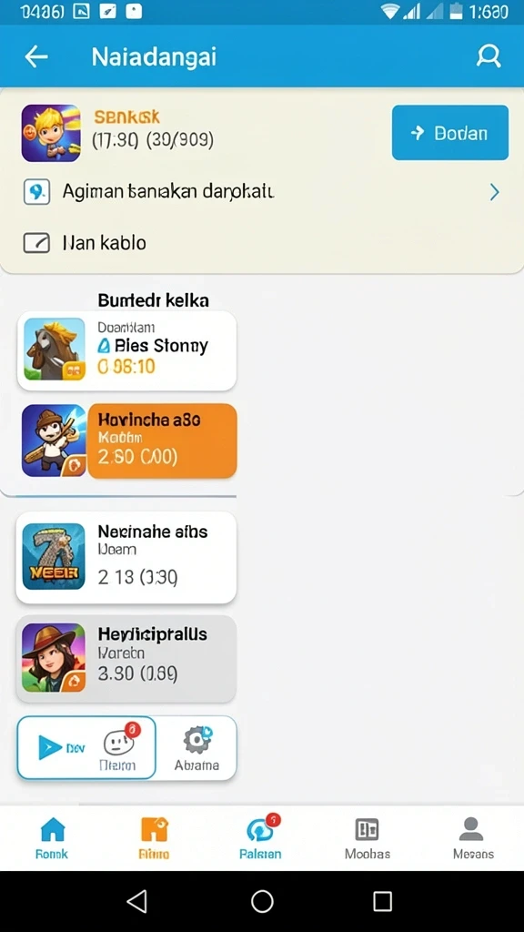 Level permainan yang menantang dan menarik.