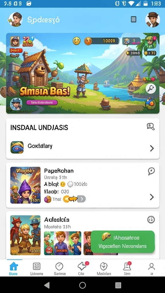 Screenshot permainan dengan karakter utama yang menarik.