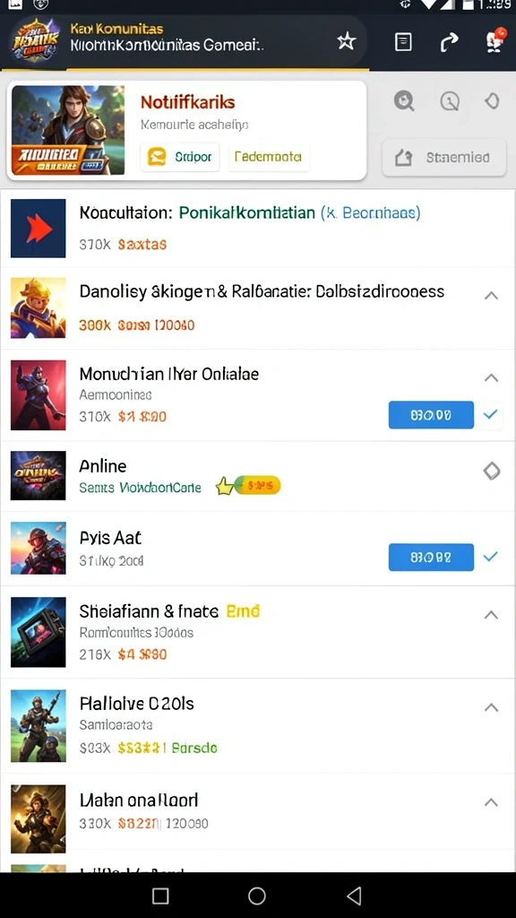 Screenshot menunjukkan variasi tema slot yang tersedia.