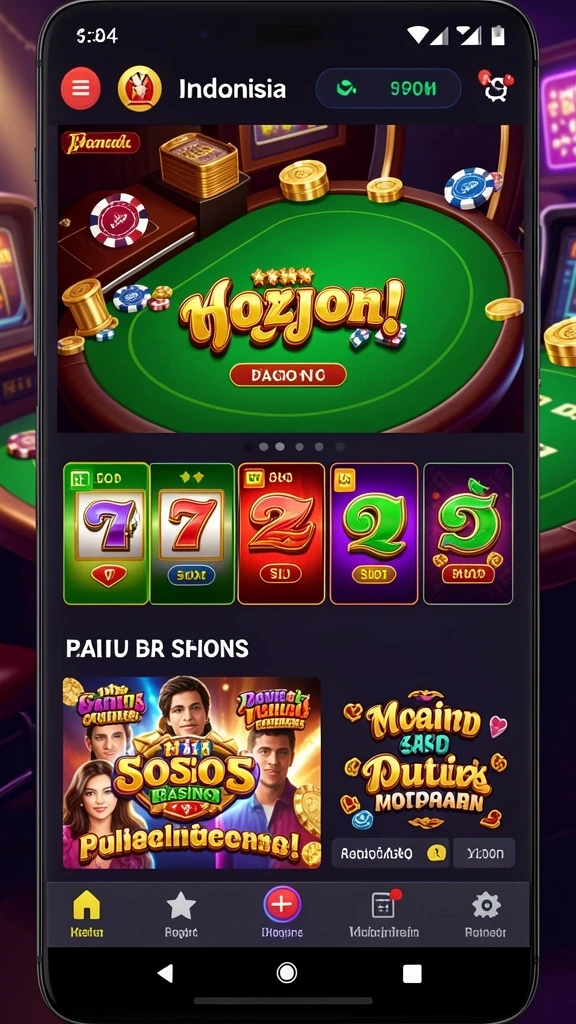 Antarmuka utama game MDG188 yang menarik.