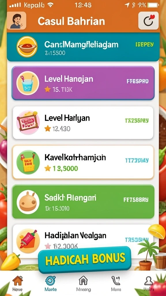 Berbagai level menantang untuk memompa adrenalin!
