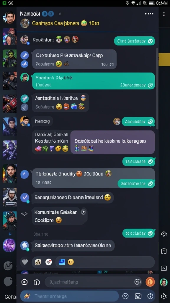 Tampilan karakter yang menawan di dalam game.