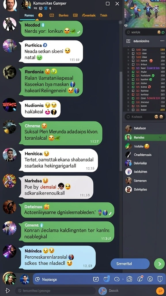 Interaksi antar pemain yang seru dan penuh strategi.