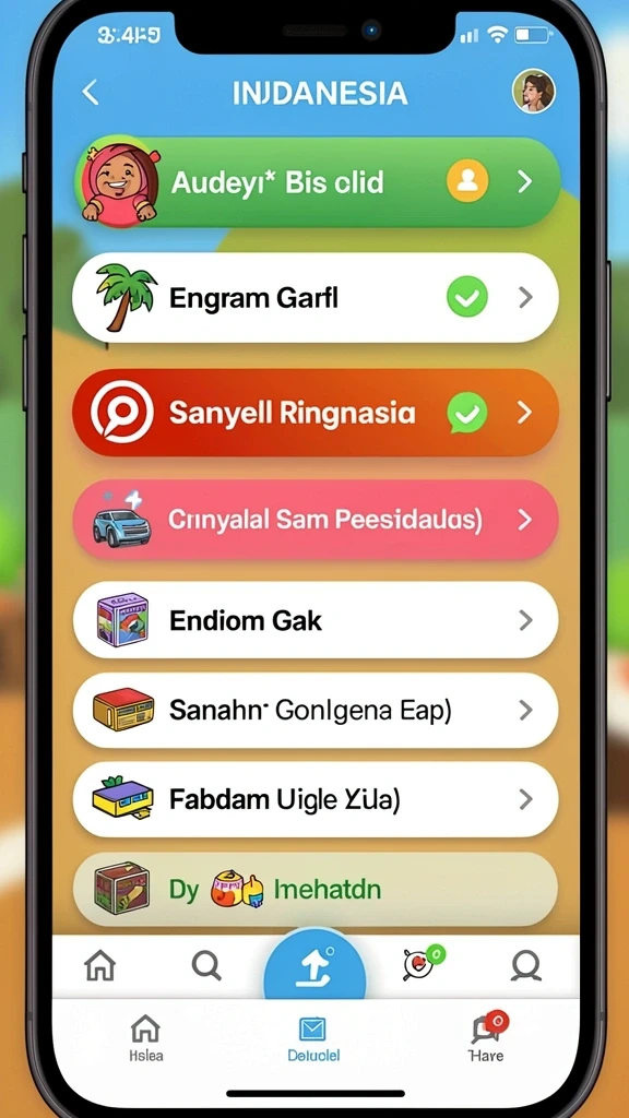 Level permainan yang menantang dan kreatif.