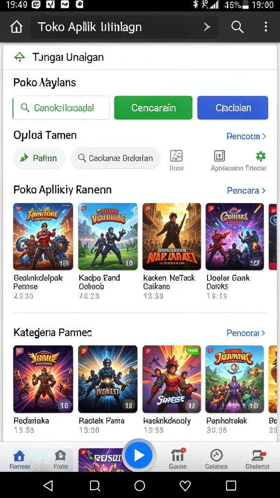 Tampilan antarmuka yang user-friendly.