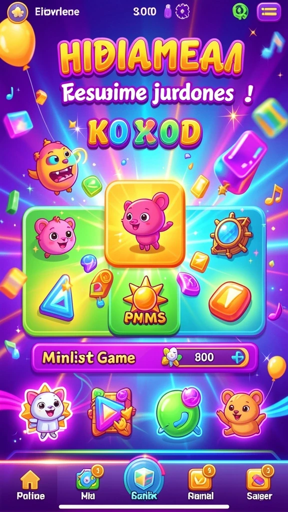 Screenshot menunjukkan tampilan antarmuka permainan slot yang menarik.