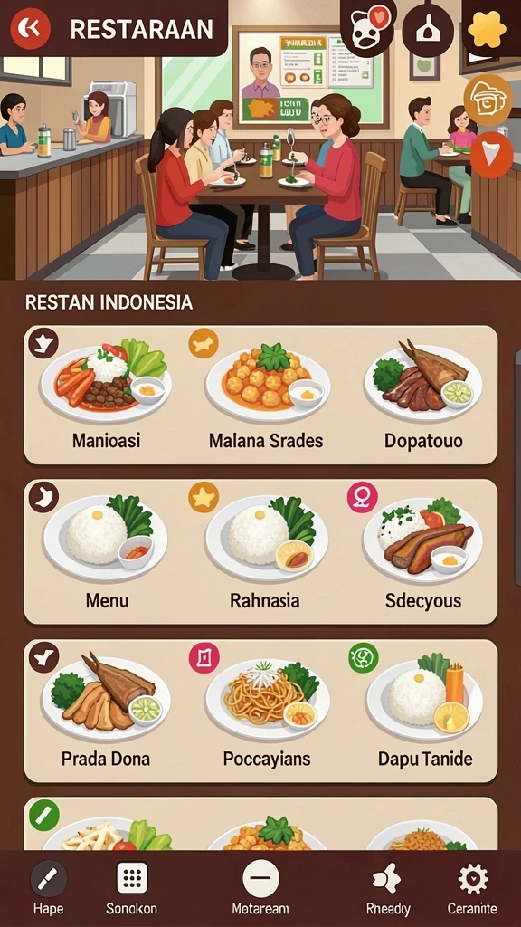 Tampilan antarmuka yang menarik dan modern.