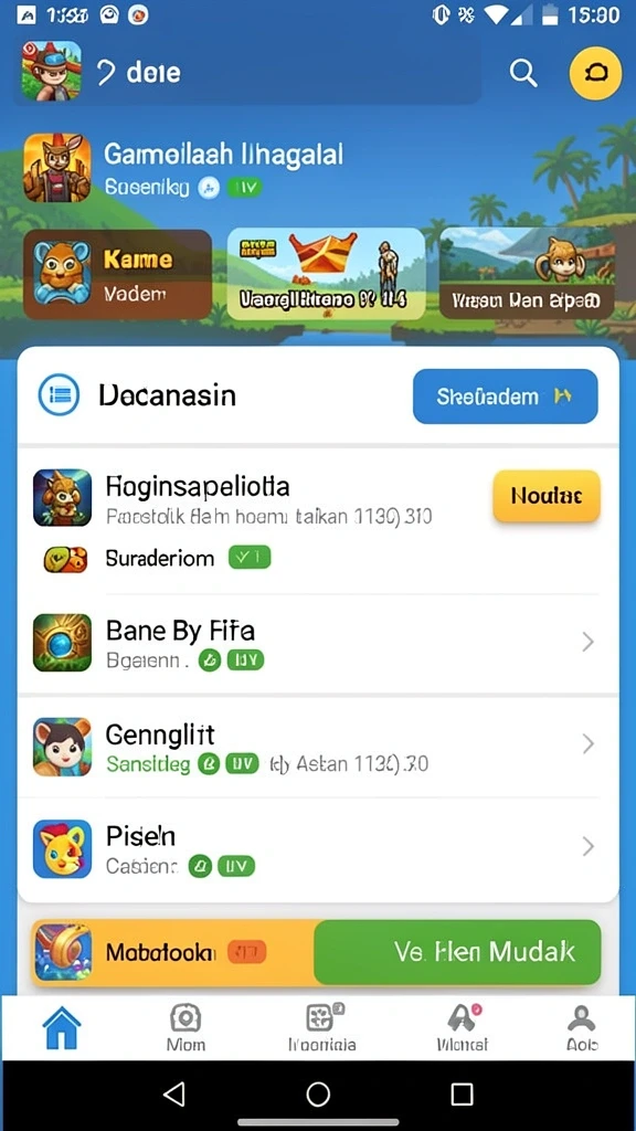 Tampilan grafis yang keren dan berwarna-warni.