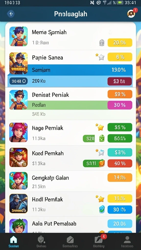 Karakter dengan beragam kemampuan dan latar belakang.