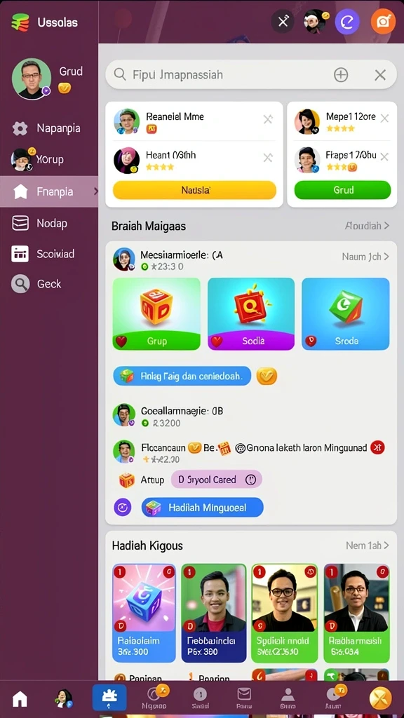 Karakter-karakter unik yang dapat dipilih untuk bertarung.